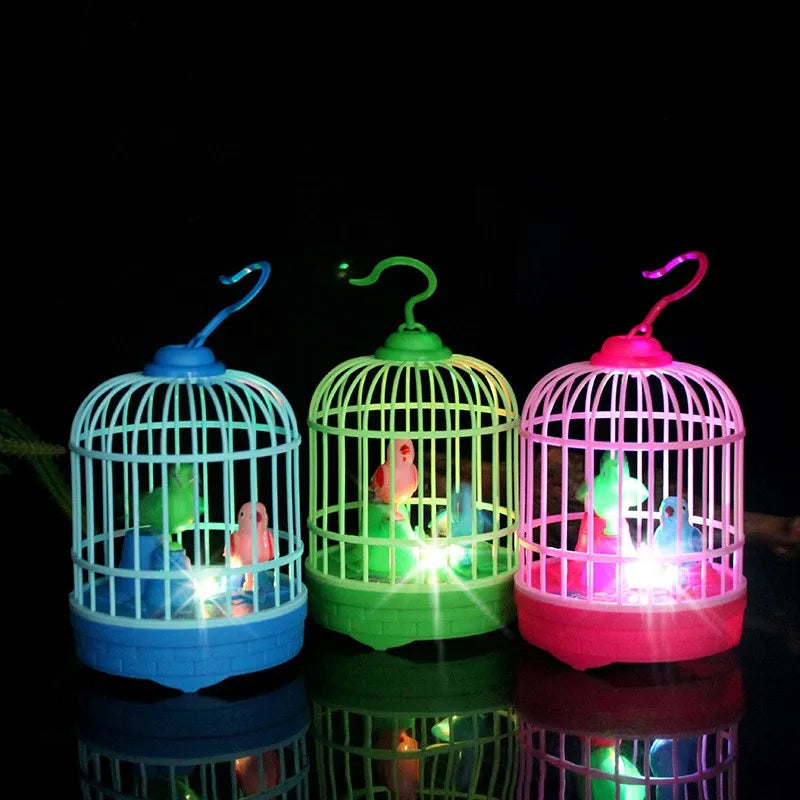 Talking birds cage toy