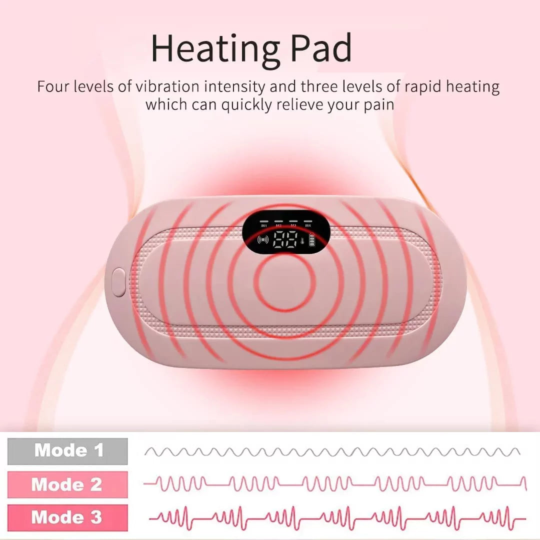 50% Off 🤩🤩  | Electric Period Cramp Massager Vibrating Heating Belt for Menstrual Colic Relief