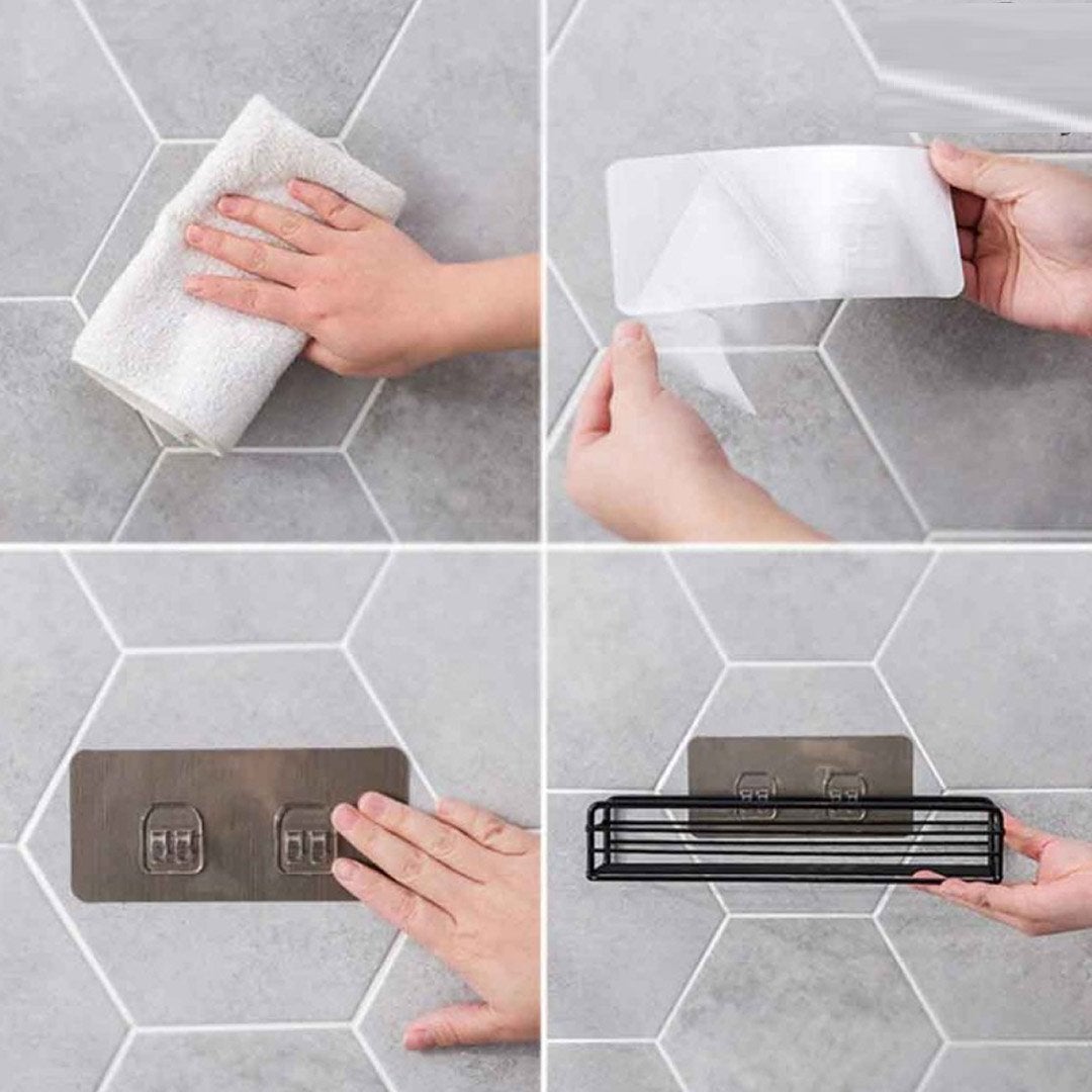 Multipurpose Iron Storage Shelf Self Adhesive