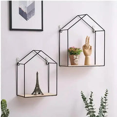 Wall Mounted House Shape Shelf